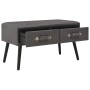 Mesa de centro de cuero sintético gris 80x40x46 cm de vidaXL, Mesas de centro - Ref: Foro24-247545, Precio: 73,46 €, Descuent...