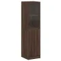 Aparador con puerta de vidrio marrón roble 35x37x142 cm de , Aparadores - Ref: Foro24-836447, Precio: 86,99 €, Descuento: %