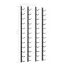 Botelleros de pared para 12 botellas hierro negro 2 unidades de vidaXL, Botelleros - Ref: Foro24-282467, Precio: 97,54 €, Des...