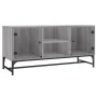 Mueble de TV con puertas de vidrio gris Sonoma 102x37x50 cm de , Muebles TV - Ref: Foro24-836537, Precio: 49,42 €, Descuento: %