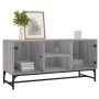 Mueble de TV con puertas de vidrio gris Sonoma 102x37x50 cm de , Muebles TV - Ref: Foro24-836537, Precio: 49,85 €, Descuento: %