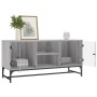 Mueble de TV con puertas de vidrio gris Sonoma 102x37x50 cm de , Muebles TV - Ref: Foro24-836537, Precio: 49,85 €, Descuento: %