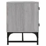 Mueble de TV con puertas de vidrio gris Sonoma 102x37x50 cm de , Muebles TV - Ref: Foro24-836537, Precio: 49,42 €, Descuento: %