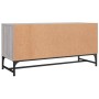 Mueble de TV con puertas de vidrio gris Sonoma 102x37x50 cm de , Muebles TV - Ref: Foro24-836537, Precio: 49,85 €, Descuento: %