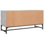 Mueble de TV con puertas de vidrio gris hormigón 102x37x50 cm de , Muebles TV - Ref: Foro24-836535, Precio: 67,46 €, Descuent...