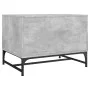 Mesa de centro puertas de vidrio gris hormigón 68,5x50x50 cm de , Mesas de centro - Ref: Foro24-836542, Precio: 47,92 €, Desc...