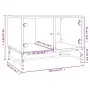 Mesa de centro puertas de vidrio gris hormigón 68,5x50x50 cm de , Mesas de centro - Ref: Foro24-836542, Precio: 47,92 €, Desc...