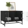 Mesa de centro con puertas de vidrio negra 68,5x50x50 cm de , Mesas de centro - Ref: Foro24-836540, Precio: 49,36 €, Descuent...