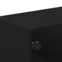Mesa de centro con puertas de vidrio negra 68,5x50x50 cm de , Mesas de centro - Ref: Foro24-836540, Precio: 49,36 €, Descuent...