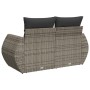 Sofá de jardín con cojines 2 plazas ratán sintético gris de , Sofás de exterior - Ref: Foro24-366124, Precio: 172,35 €, Descu...