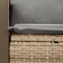 Sofá de jardín con cojines de 2 plazas ratán sintético beige de , Sofás de exterior - Ref: Foro24-366111, Precio: 157,23 €, D...