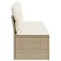 Sofá de jardín de 4 plazas con cojines ratán sintético beige by , Outdoor sofas - Ref: Foro24-366054, Price: 236,83 €, Discou...