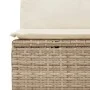 Sofá de jardín de 4 plazas con cojines ratán sintético beige by , Outdoor sofas - Ref: Foro24-366054, Price: 236,83 €, Discou...