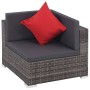 Set de sofás de jardín 8 piezas y cojines ratán sintético gris de , Conjuntos de jardín - Ref: Foro24-44431, Precio: 783,32 €...