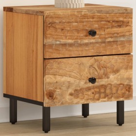 Mesita de noche de madera maciza de acacia 40x33x46 cm de , Mesitas de noche - Ref: Foro24-356853, Precio: 64,37 €, Descuento: %