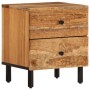 Mesita de noche de madera maciza de acacia 40x33x46 cm de , Mesitas de noche - Ref: Foro24-356853, Precio: 64,37 €, Descuento: %