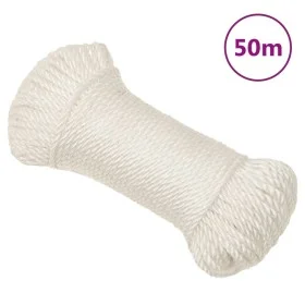 Cuerda de trabajo polipropileno blanco 3 mm 50 m de , Sogas y cuerdas metálicas - Ref: Foro24-153036, Precio: 11,91 €, Descue...