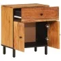 Nachttisch aus massivem Akazienholz, 50 x 33 x 60 cm von , Nachttische - Ref: Foro24-356866, Preis: 63,19 €, Rabatt: %