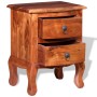 Mesitas de noche con cajones 2 uds madera maciza de acacia de vidaXL, Mesitas de noche - Ref: Foro24-243972, Precio: 211,83 €...