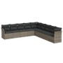 Set de muebles de jardín 9 pzas y cojines ratán sintético gris de , Conjuntos de jardín - Ref: Foro24-3217780, Precio: 524,52...