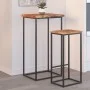 Solid acacia wood side table natural edge 40x40x2.5 cm by , Side tables - Ref: Foro24-370606, Price: 28,62 €, Discount: %