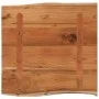 Solid acacia wood side table natural edge 40x40x2.5 cm by , Side tables - Ref: Foro24-370606, Price: 28,62 €, Discount: %