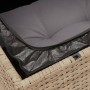 Sofá de jardín sin reposabrazos con cojines ratán PE beige de , Sofás de exterior - Ref: Foro24-366100, Precio: 65,62 €, Desc...