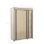 Armarios plegables 2 unidades de tela color crema 110x45x175 cm de vidaXL, Armarios roperos - Ref: Foro24-282424, Precio: 80,...