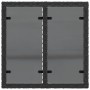 Mesa de jardín superficie de vidrio ratán PE negro 55x55x37 cm de , Mesas de jardín - Ref: Foro24-365969, Precio: 55,50 €, De...