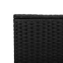 Mesa de jardín superficie de vidrio ratán PE negro 55x55x37 cm de , Mesas de jardín - Ref: Foro24-365969, Precio: 55,50 €, De...