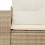 Sofá de jardín con cojines de 2 plazas ratán sintético beige de , Sofás de exterior - Ref: Foro24-366079, Precio: 193,93 €, D...
