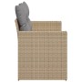 Sofá de jardín con cojines de 2 plazas ratán sintético beige de , Sofás de exterior - Ref: Foro24-366093, Precio: 155,78 €, D...
