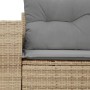 Sofá de jardín con cojines de 2 plazas ratán sintético beige de , Sofás de exterior - Ref: Foro24-366093, Precio: 155,78 €, D...