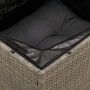 Sofá de jardín sin reposabrazos con cojines ratán PE gris de , Sofás de exterior - Ref: Foro24-366135, Precio: 61,81 €, Descu...
