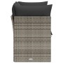Sofá de jardín con cojines 2 plazas ratán sintético gris de , Sofás de exterior - Ref: Foro24-366114, Precio: 137,86 €, Descu...