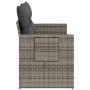 Sofá de jardín con cojines 2 plazas ratán sintético gris de , Sofás de exterior - Ref: Foro24-366123, Precio: 158,44 €, Descu...