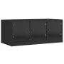 Mesa de centro con puertas de vidrio negra 102x50x42 cm de , Mesas de centro - Ref: Foro24-836414, Precio: 79,07 €, Descuento: %