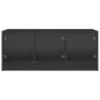 Mesa de centro con puertas de vidrio negra 102x50x42 cm de , Mesas de centro - Ref: Foro24-836414, Precio: 79,07 €, Descuento: %