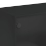 Mesa de centro con puertas de vidrio negra 102x50x42 cm de , Mesas de centro - Ref: Foro24-836414, Precio: 80,04 €, Descuento: %
