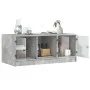 Mesa de centro con puertas de vidrio grs hormigón 102x50x42 cm de , Mesas de centro - Ref: Foro24-836416, Precio: 77,80 €, De...
