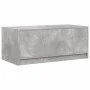 Mesa de centro con puertas de vidrio grs hormigón 102x50x42 cm de , Mesas de centro - Ref: Foro24-836416, Precio: 77,80 €, De...