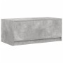 Mesa de centro con puertas de vidrio grs hormigón 102x50x42 cm de , Mesas de centro - Ref: Foro24-836416, Precio: 78,76 €, De...