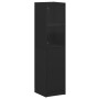 Aparador con puerta de vidrio negro 35x37x142 cm de , Aparadores - Ref: Foro24-836442, Precio: 89,32 €, Descuento: %