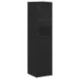 Aparador con puerta de vidrio negro 35x37x142 cm de , Aparadores - Ref: Foro24-836442, Precio: 88,15 €, Descuento: %