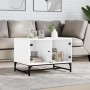 Mesa de centro con puertas de vidrio blanca 68,5x50x50 cm de , Mesas de centro - Ref: Foro24-836539, Precio: 49,79 €, Descuen...