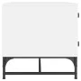 Mesa de centro con puertas de vidrio blanca 68,5x50x50 cm de , Mesas de centro - Ref: Foro24-836539, Precio: 49,36 €, Descuen...