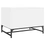 Mesa de centro con puertas de vidrio blanca 68,5x50x50 cm de , Mesas de centro - Ref: Foro24-836539, Precio: 49,36 €, Descuen...