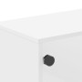 Mesa de centro con puertas de vidrio blanca 68,5x50x50 cm de , Mesas de centro - Ref: Foro24-836539, Precio: 49,79 €, Descuen...