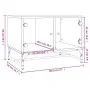 Mesa de centro con puertas de vidrio blanca 68,5x50x50 cm de , Mesas de centro - Ref: Foro24-836539, Precio: 49,36 €, Descuen...