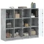 Estantería con puertas madera de ingeniería gris 136x37x109 cm de , Librerías y estanterías - Ref: Foro24-3206513, Precio: 22...
